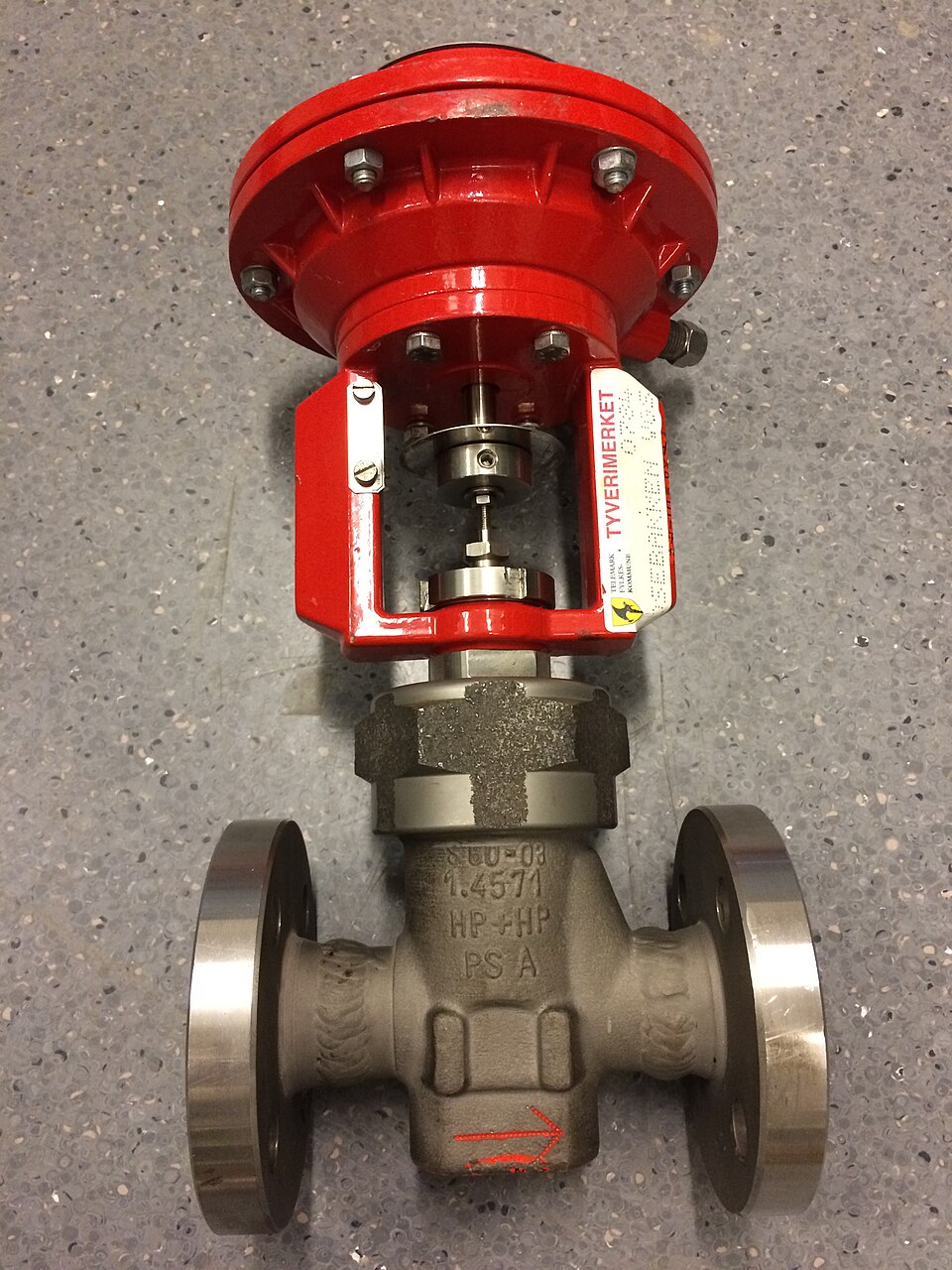 Control Valve Flow Coefficient (Kv, Metric)