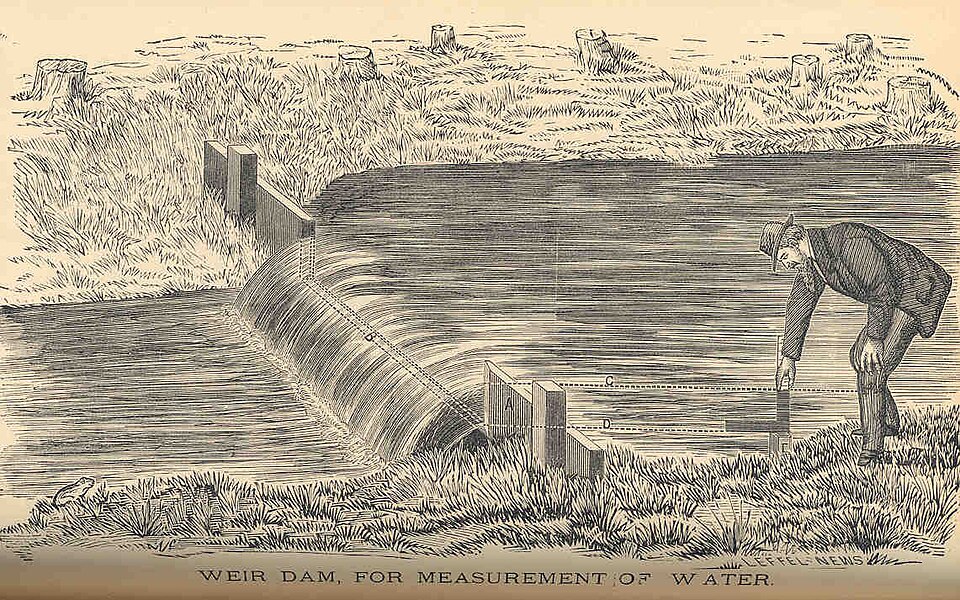 V-Notch (Triangular) Weir Flow Rate